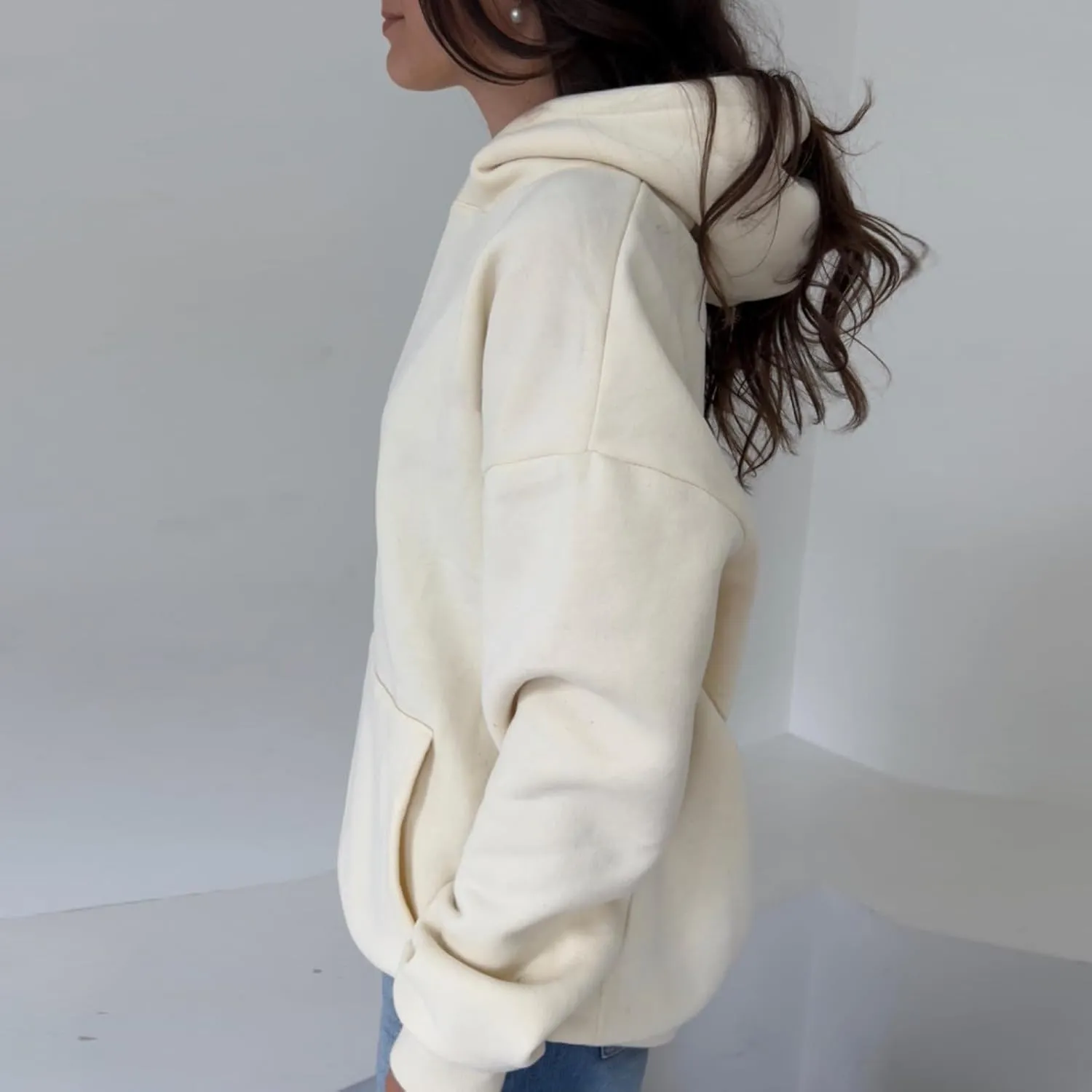 Women Oversized Star Graphic Hoodies Y2k Crewneck Long Sleeve Hooded Sweatshirt Fairy Grunge Zip Up Hoodie