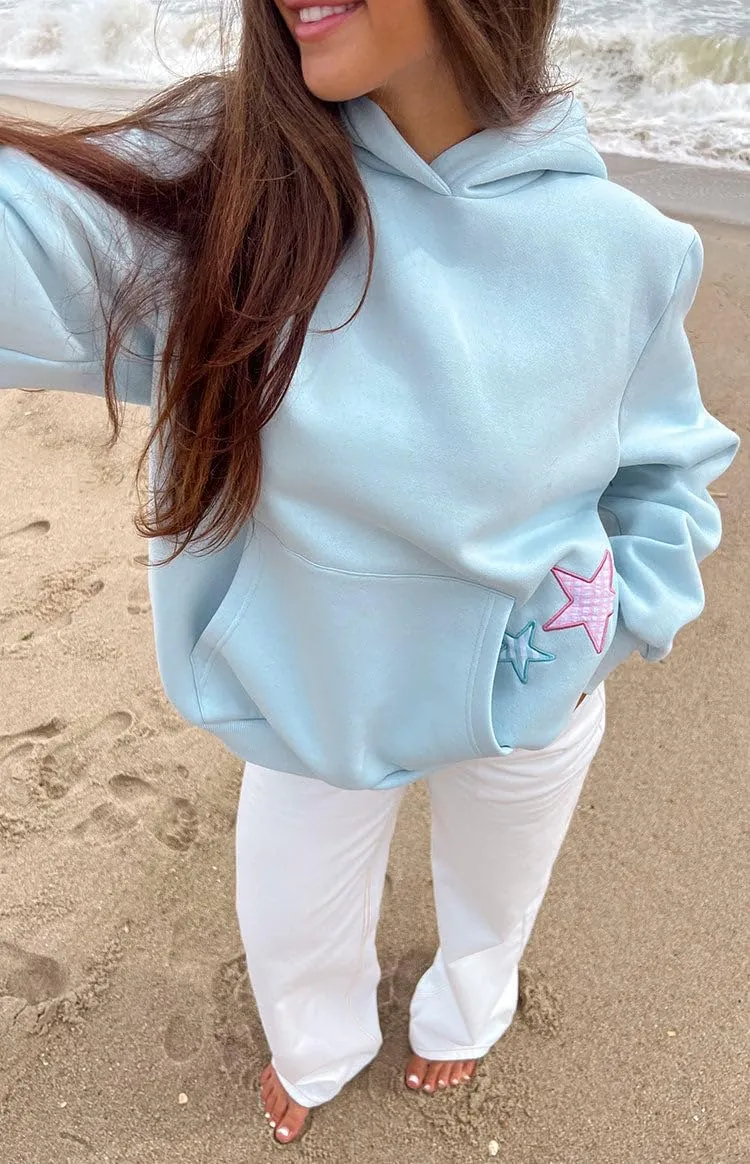 Women Y2k Hoodies Embroidery Star Graphic Oversized Sweatshirts Teen Girls Vintage Aesthetic Hooded Pullover Sweater