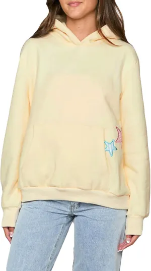 Women Y2k Hoodies Embroidery Star Graphic Oversized Sweatshirts Teen Girls Vintage Aesthetic Hooded Pullover Sweater