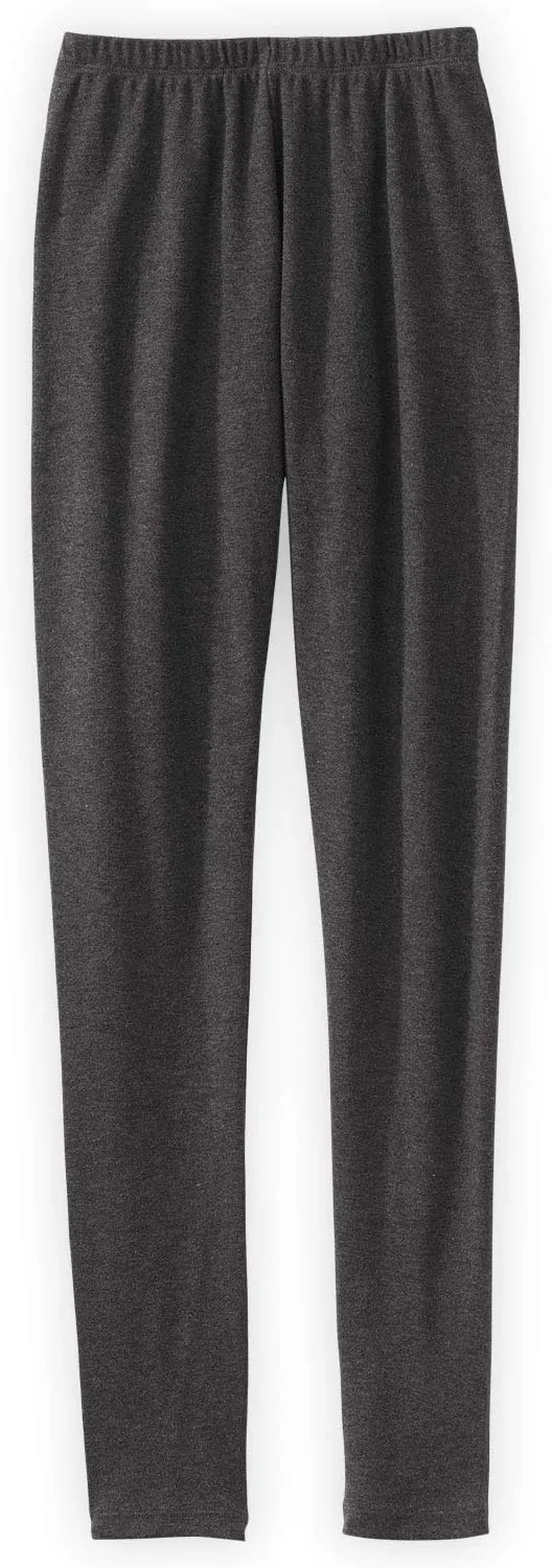 Women's 100% Organic Pima Cotton Leggings Pants - Ankle Length - 26" Inseam