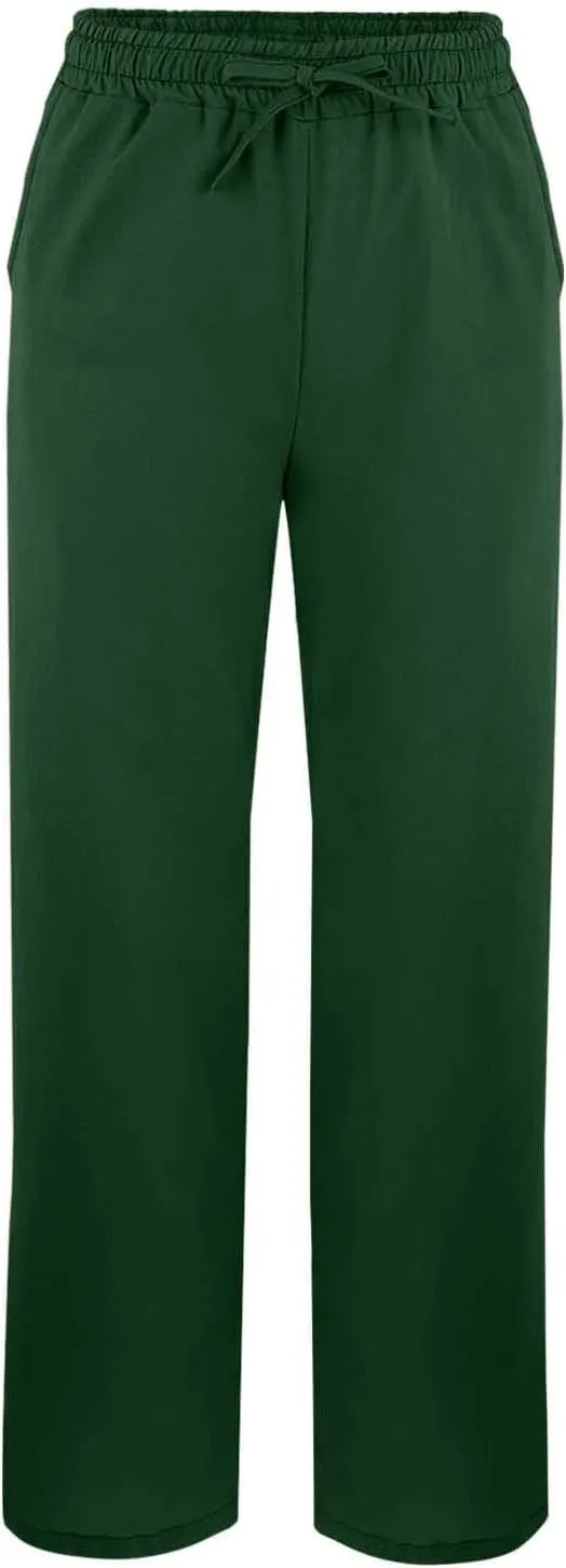 Womens Capris Casual High Waist Drawstring Split Hem Linen Pants 2025 Summer Plus Size Cropped Trousers