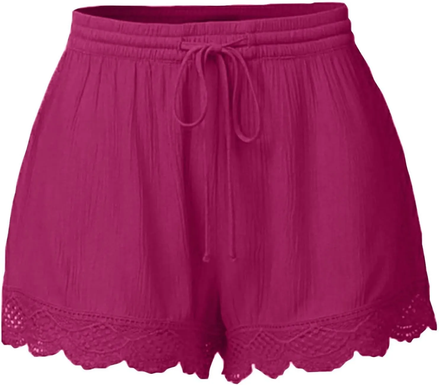 Womens Casual Shorts Drawstring Elastic Waist Summer Beach Shorts Quick-Dry Running Shorts