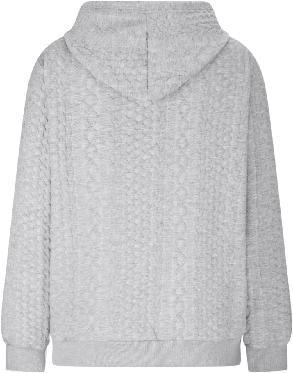 Womens Essentials Hoodie Oversized Cable Knit Hoodies Casual Long Sleeve Drawstring Pullover Sweater Fall Outfits 2024
