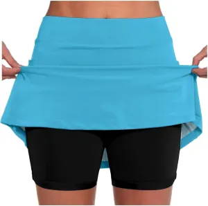 Women's Golf Skirts Skort High Waisted Stretchy Tennis Skirt Short Athletic Casual Tennis Skirt Workout Running