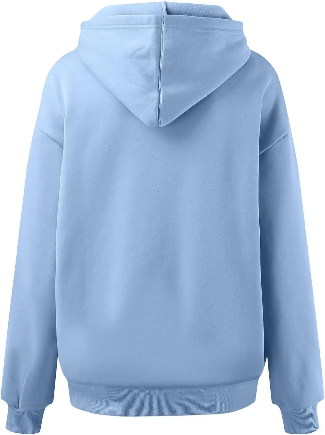 Women's Oversized Sweatshirts Casual Long Sleeve Solid Color Fleece Pullover Hoodies Loose Fall Hooded Sweatshirts