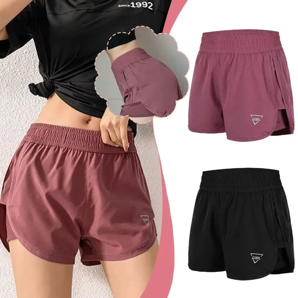 Women's Quick-Dry Double Layer Running Shorts