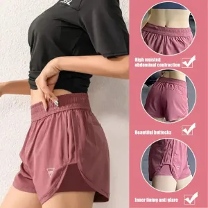Women's Quick-Dry Double Layer Running Shorts