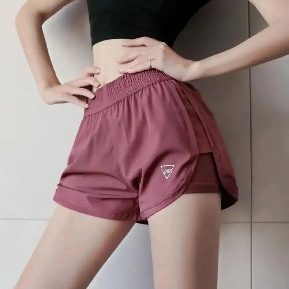 Women's Quick-Dry Running Shorts - Double Layer Comfort