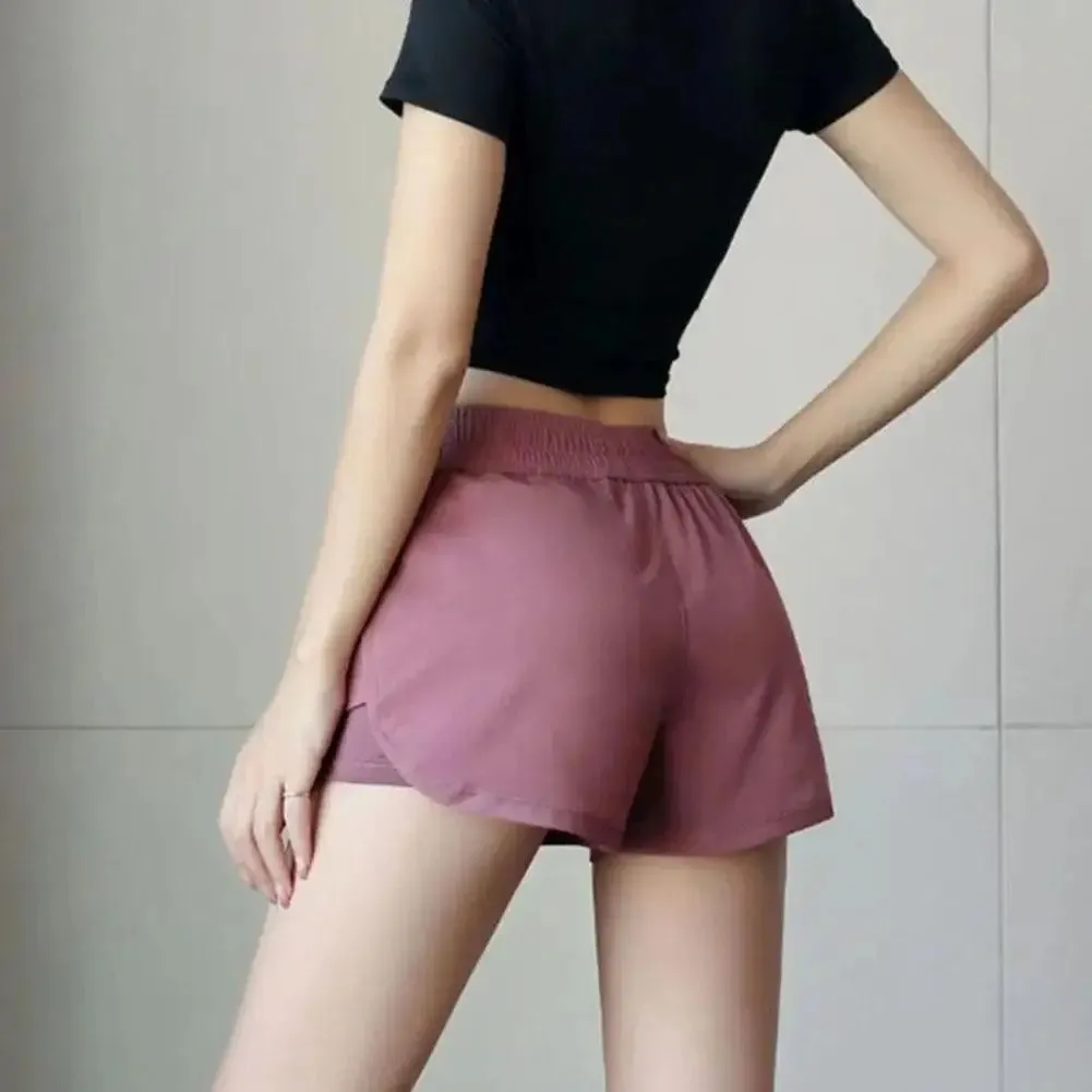 Women's Quick-Dry Running Shorts - Double Layer Comfort