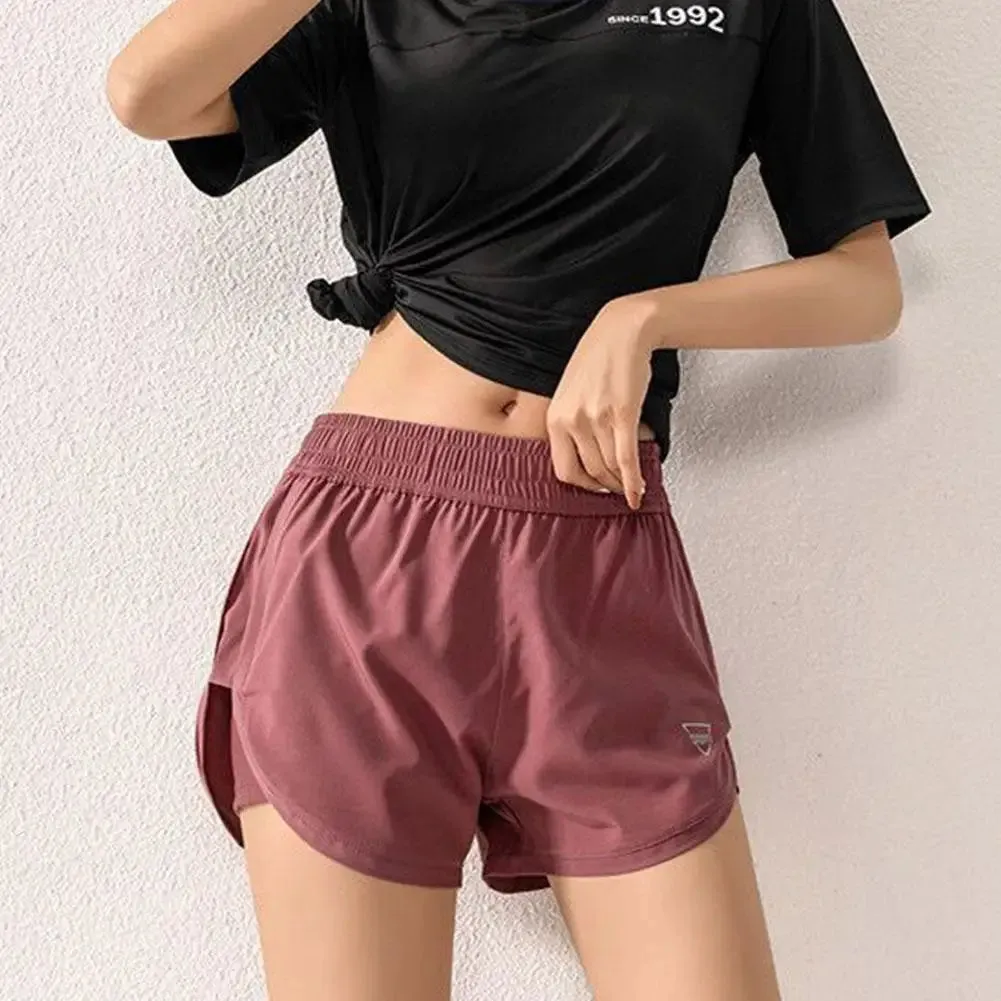 Women's Quick-Dry Running Shorts - Double Layer Comfort