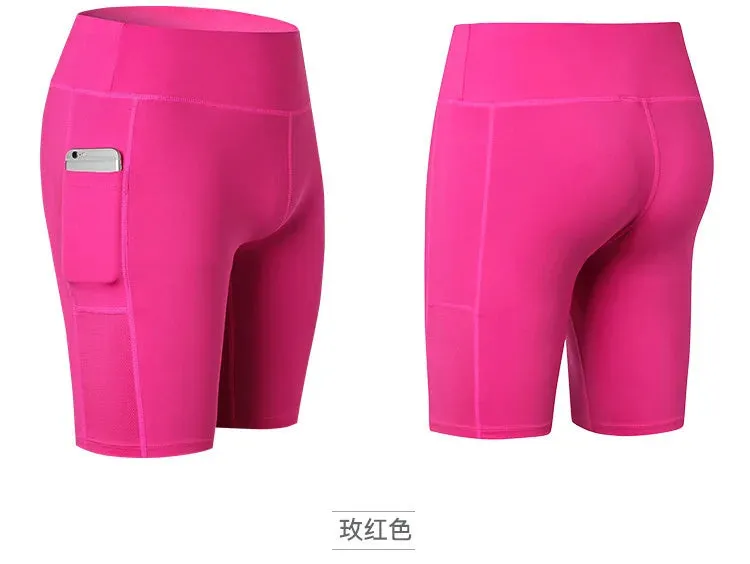 Women's Quick-Dry Yoga Shorts with Pocket