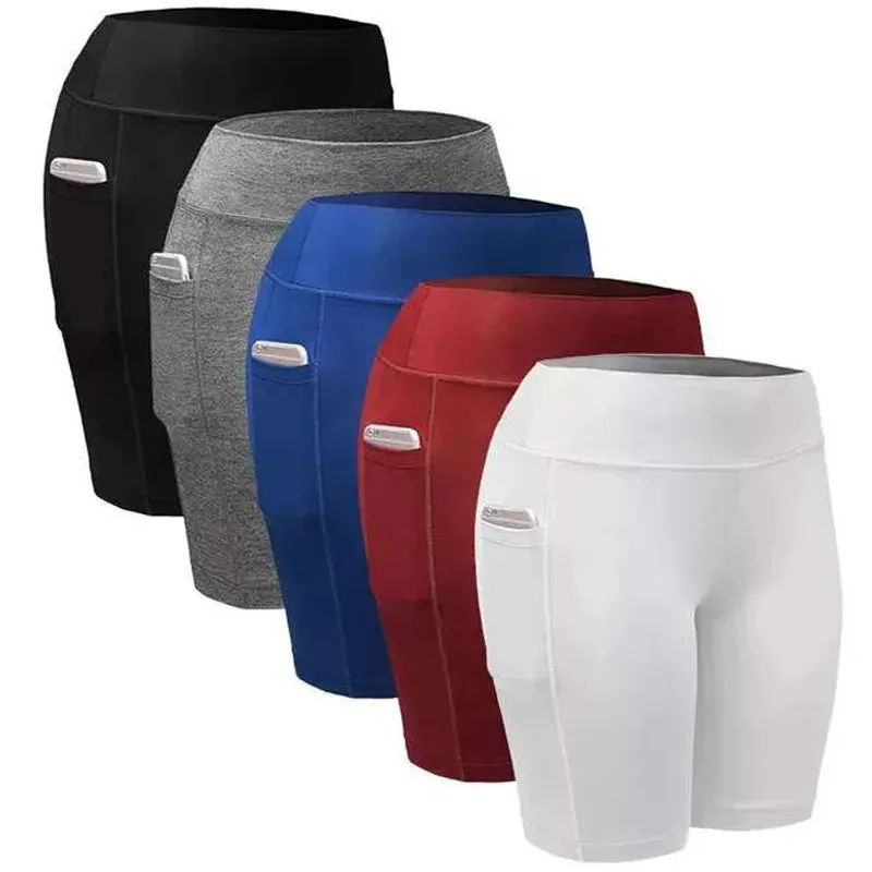 Women's Quick-Dry Yoga Shorts with Pocket