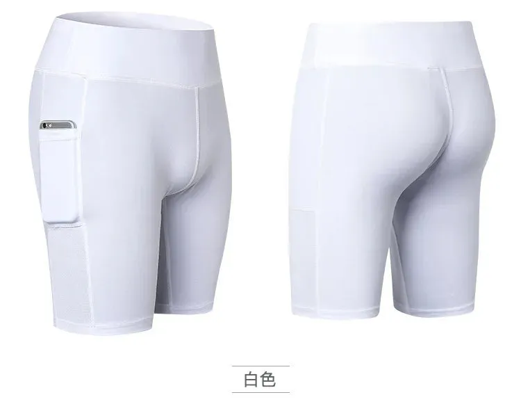 Women's Quick-Dry Yoga Shorts with Pocket