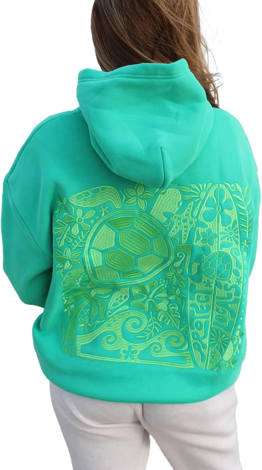 Y2k Hoodies Teen Girls Oversized Graphic Sweatshirt Women Long Sleeve Pullover Top Embroidery Preppy Sweater