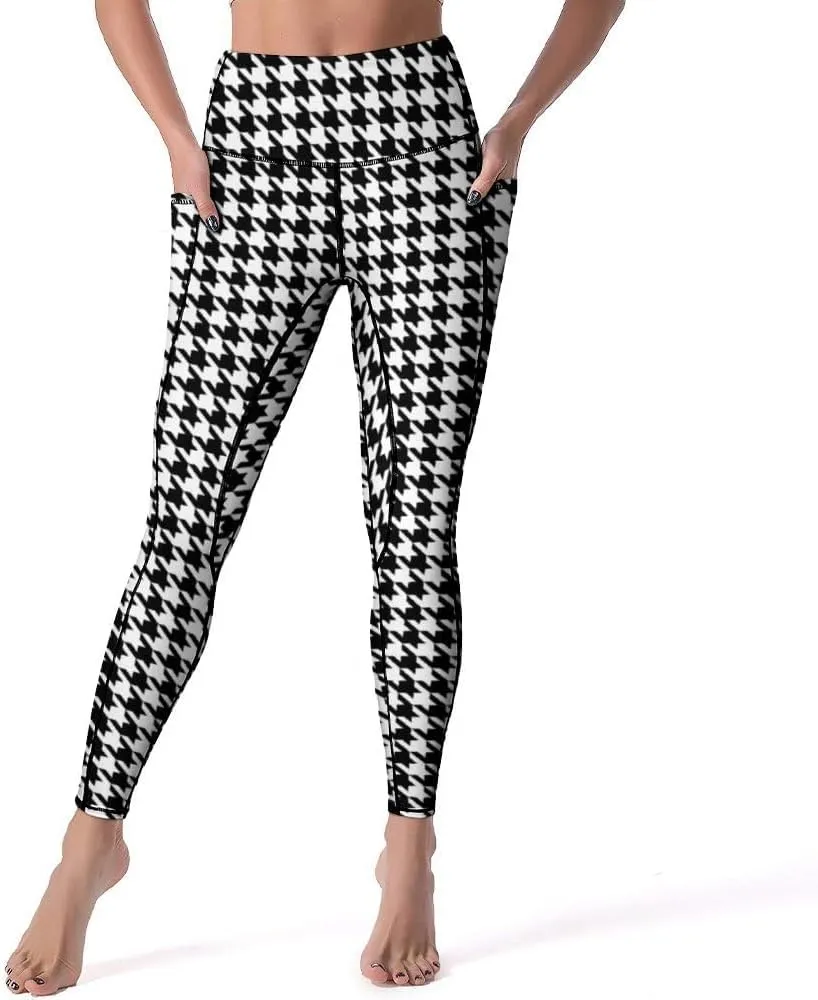 Yoga Pants for Women with Pockets High Waisted Tummy Control Running Sports Workout Yoga Leggings