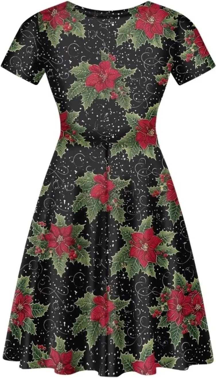 Youngerbaby Women Tank Dresses Midi Dress Loose Short Sleeve Summer Beach Dresses Tunic Top Casual Dress