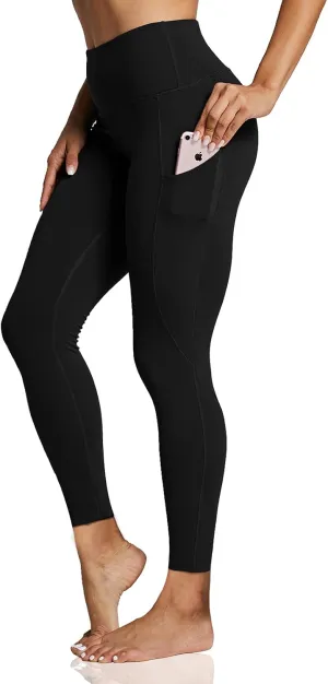 ZUTY 7/8 Workout Leggings for Women High Waisted Leggings with Pockets Squat Proof Yoga Ankle Leggings Plus Size 25"