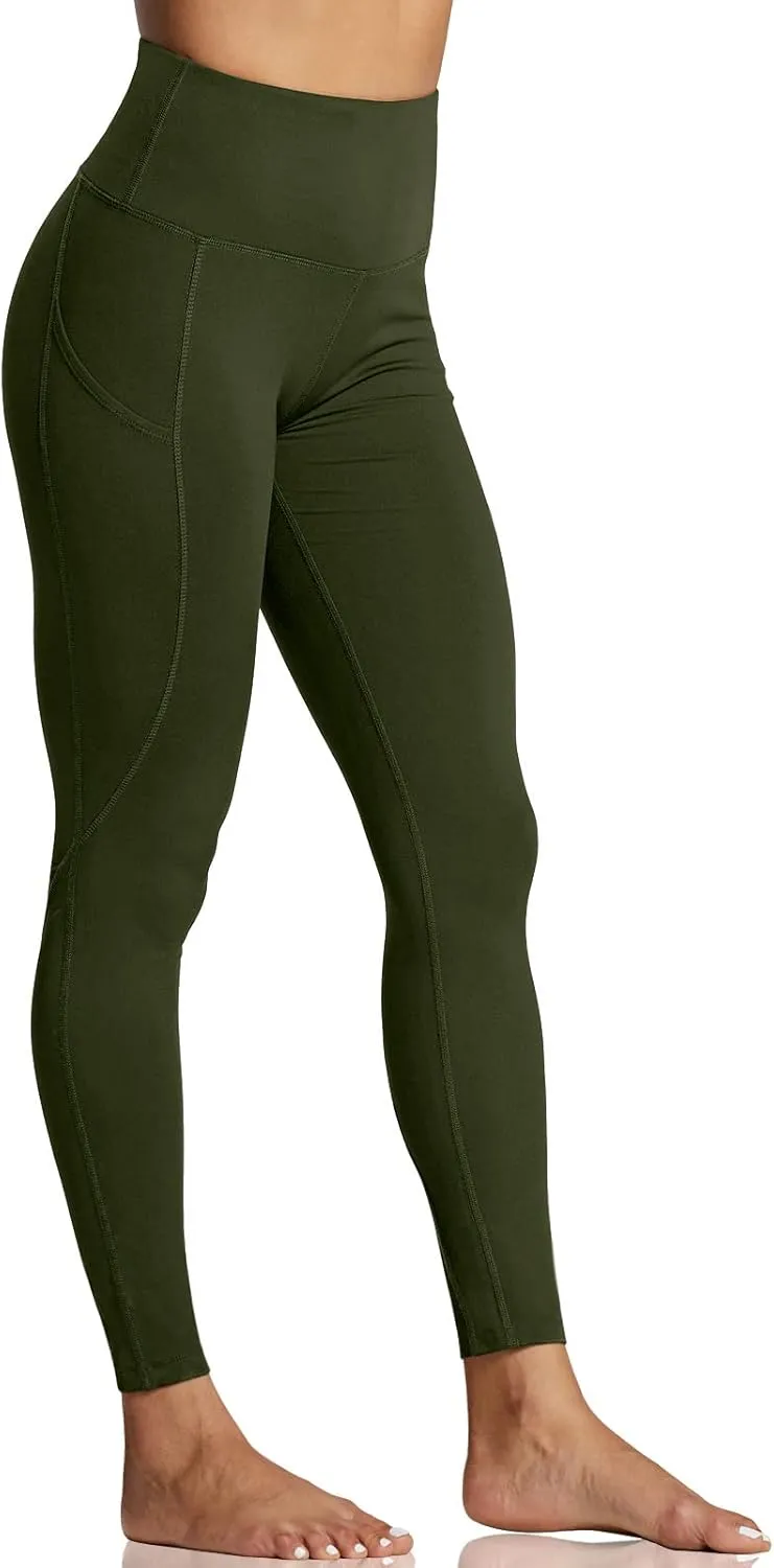 ZUTY 7/8 Workout Leggings for Women High Waisted Leggings with Pockets Squat Proof Yoga Ankle Leggings Plus Size 25"