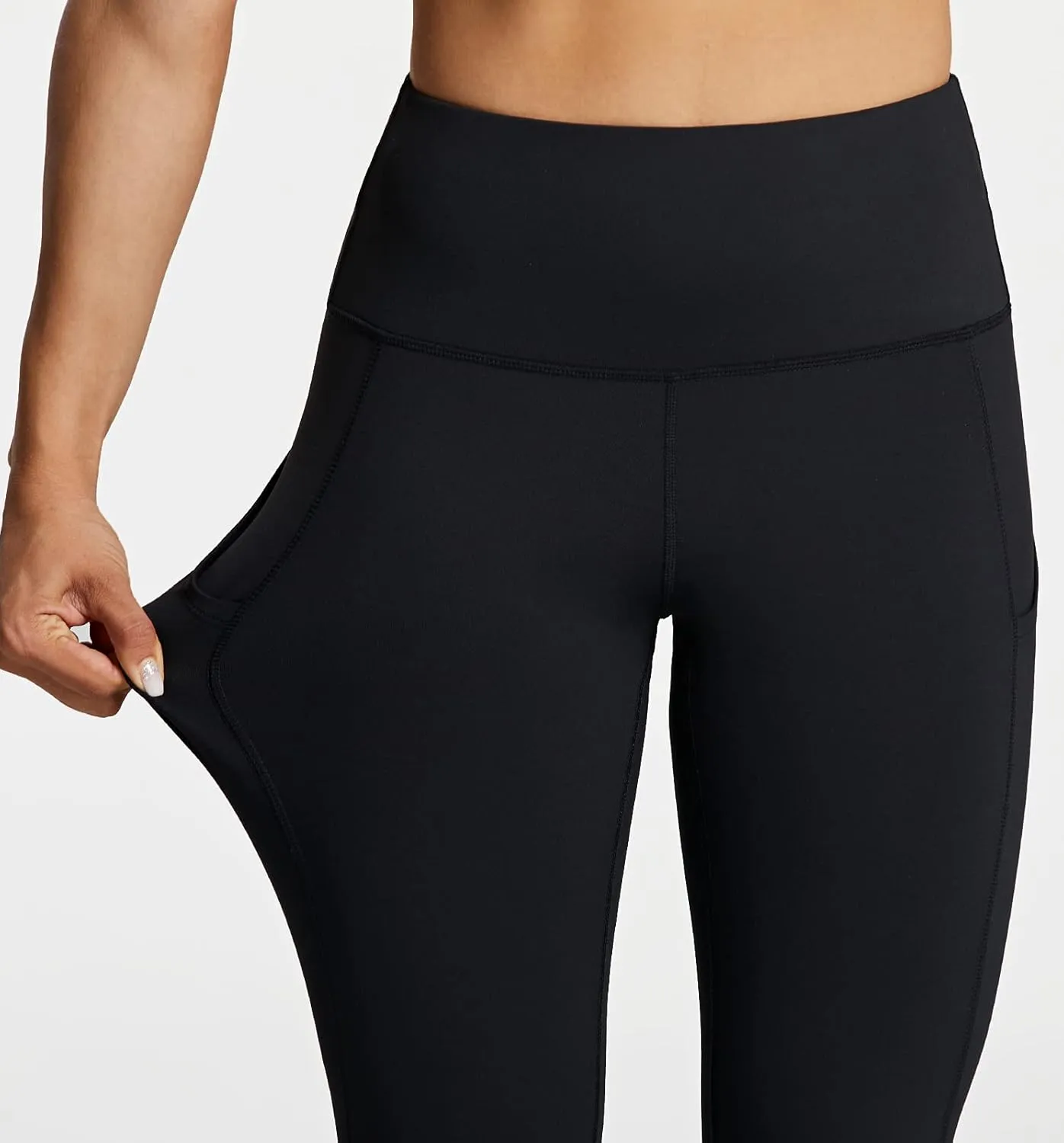 ZUTY 7/8 Workout Leggings for Women High Waisted Leggings with Pockets Squat Proof Yoga Ankle Leggings Plus Size 25"