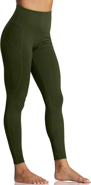 ZUTY 7/8 Workout Leggings for Women High Waisted Leggings with Pockets Squat Proof Yoga Ankle Leggings Plus Size 25"