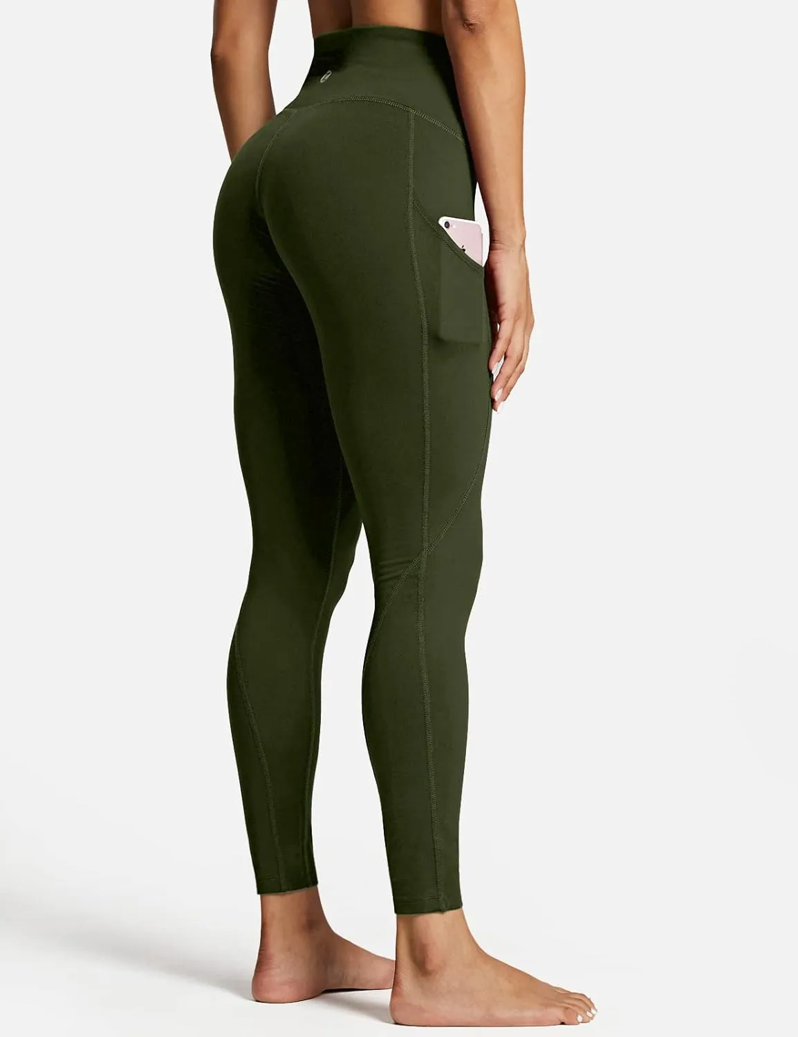 ZUTY 7/8 Workout Leggings for Women High Waisted Leggings with Pockets Squat Proof Yoga Ankle Leggings Plus Size 25"