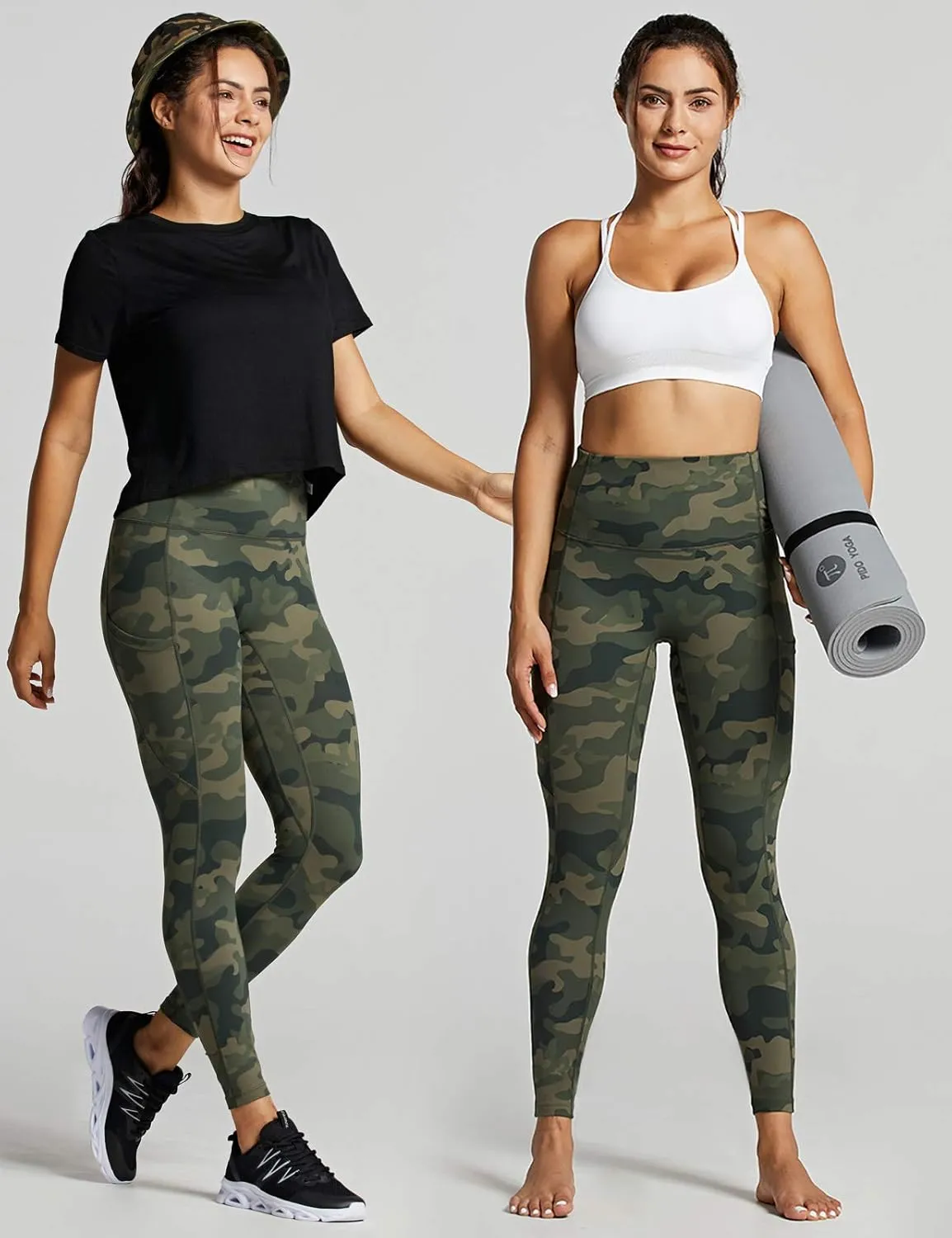 ZUTY 7/8 Workout Leggings for Women High Waisted Leggings with Pockets Squat Proof Yoga Ankle Leggings Plus Size 25"